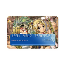 Load image into Gallery viewer, Fairy Tail Natsu Dragneel, Lucy Heartfilia Credit Card Skins (4-in-1 Pack)
