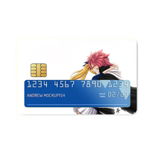 Load image into Gallery viewer, Fairy Tail Natsu Dragneel, Lucy Heartfilia Credit Card Skins (4-in-1 Pack)