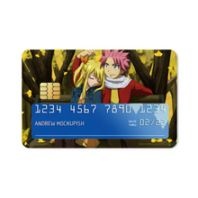 Load image into Gallery viewer, Fairy Tail Natsu Dragneel, Lucy Heartfilia Credit Card Skins (4-in-1 Pack)