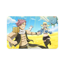Load image into Gallery viewer, Fairy Tail Natsu Dragneel, Lucy Heartfilia, Happy Credit Card Skins (4-in-1 Pack)