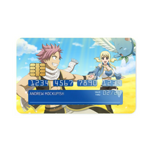 Load image into Gallery viewer, Fairy Tail Natsu Dragneel, Lucy Heartfilia, Happy Credit Card Skins (4-in-1 Pack)