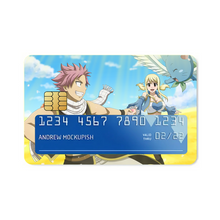 Load image into Gallery viewer, Fairy Tail Natsu Dragneel, Lucy Heartfilia, Happy Credit Card Skins (4-in-1 Pack)