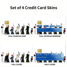 Load image into Gallery viewer, Fairy Tail Natsu Dragneel, Wendy Marvell, Gajeel Redfox Credit Card Skins (4-in-1 Pack)