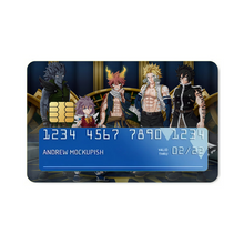 Load image into Gallery viewer, Fairy Tail Natsu Dragneel, Wendy Marvell, Gajeel Redfox Credit Card Skins (4-in-1 Pack)