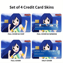 Load image into Gallery viewer, Fairy Tail Wendy Marvell Credit Card Skins (4-in-1 Pack)
