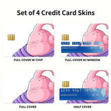 Load image into Gallery viewer, Fat Buu Credit Card Skins (4-in-1 Pack)