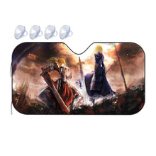 Load image into Gallery viewer, Fate/Apocrypha Artoria and Mordred Car Sunshade