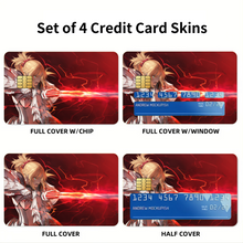 Load image into Gallery viewer, Fate/Apocrypha Saber Of Red Credit Card Skins (4-in-1 Pack)