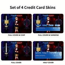 Load image into Gallery viewer, Fate/Stay Night Credit Card Skins (4-in-1 Pack)