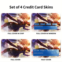 Load image into Gallery viewer, Fate/Stay Night Credit Card Skins (4-in-1 Pack)