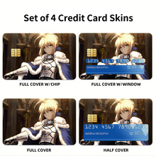 Load image into Gallery viewer, Fate/Stay Night Credit Card Skins (4-in-1 Pack)
