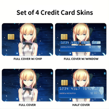 Load image into Gallery viewer, Fate/Stay Night Credit Card Skins (4-in-1 Pack)