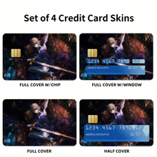 Load image into Gallery viewer, Fate/Zero Saber Credit Card Skins (4-in-1 Pack)