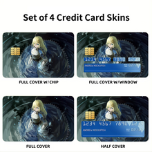 Load image into Gallery viewer, Fate/Zero Saber Credit Card Skins (4-in-1 Pack)
