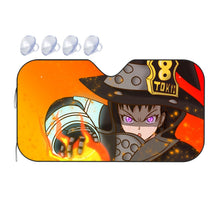 Load image into Gallery viewer, Fire Force Maki Oze Car Sunshade