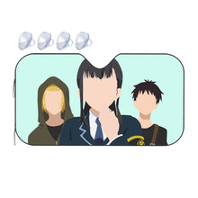 Load image into Gallery viewer, Fire Force Shinra Kusakabe, Arthur Boyle, Maki Oze Car Sunshade