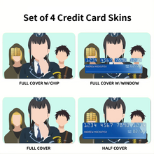 Load image into Gallery viewer, Fire Force Shinra Kusakabe, Arthur Boyle, Maki Oze Credit Card Skins (4-in-1 Pack)