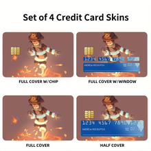 Load image into Gallery viewer, Fire Force Shinra Kusakabe Credit Card Skins (4-in-1 Pack)
