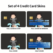 Load image into Gallery viewer, Fire Force Shinra Kusakabe Credit Card Skins (4-in-1 Pack)
