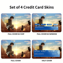 Load image into Gallery viewer, Fire Force Shinra Kusakabe Credit Card Skins (4-in-1 Pack)