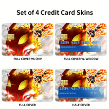 Load image into Gallery viewer, Fire Force Shinra Kusakabe Credit Card Skins (4-in-1 Pack)