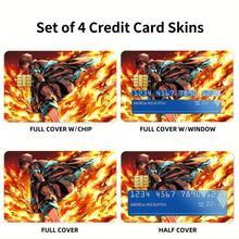 Load image into Gallery viewer, Fire Force Shinra Kusakabe Credit Card Skins (4-in-1 Pack)