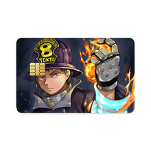 Load image into Gallery viewer, Fire Force Shinra Kusakabe Credit Card Skins (4-in-1 Pack)