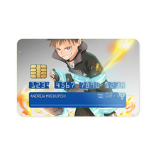 Load image into Gallery viewer, Fire Force Shinra Kusakabe Credit Card Skins (4-in-1 Pack)