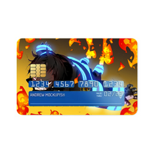 Load image into Gallery viewer, Fire Force Shinra Kusakabe Credit Card Skins (4-in-1 Pack)