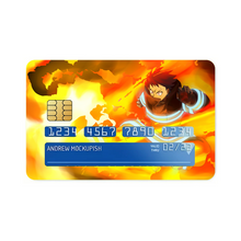 Load image into Gallery viewer, Fire Force Shinra Kusakabe Credit Card Skins (4-in-1 Pack)