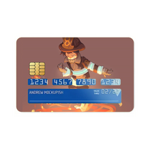 Load image into Gallery viewer, Fire Force Shinra Kusakabe Credit Card Skins (4-in-1 Pack)