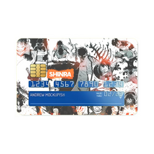 Load image into Gallery viewer, Fire Force Shinra Kusakabe Credit Card Skins (4-in-1 Pack)