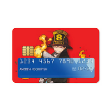 Load image into Gallery viewer, Fire Force Shinra Kusakabe Credit Card Skins (4-in-1 Pack)