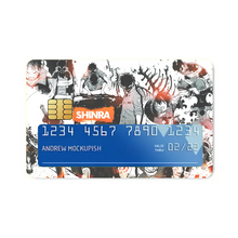 Load image into Gallery viewer, Fire Force Shinra Kusakabe Credit Card Skins (4-in-1 Pack)