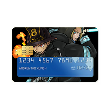 Load image into Gallery viewer, Fire Force Shinra Kusakabe Credit Card Skins (4-in-1 Pack)