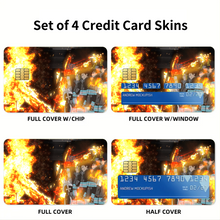 Load image into Gallery viewer, Fire force skad Credit Card Skins (4-in-1 Pack)