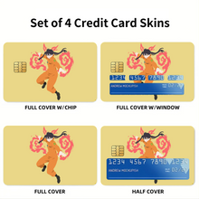 Load image into Gallery viewer, Fire Force Tamaki Kotatsu Credit Card Skins (4-in-1 Pack)