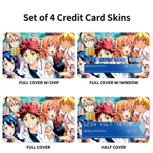 Load image into Gallery viewer, Food Wars: Shokugeki no Soma Credit Card Skins (4-in-1 Pack)