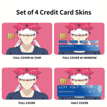 Load image into Gallery viewer, Food Wars: Shokugeki no Soma Credit Card Skins (4-in-1 Pack)