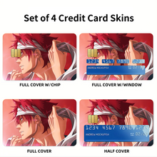 Load image into Gallery viewer, Food Wars: Shokugeki no Soma Credit Card Skins (4-in-1 Pack)