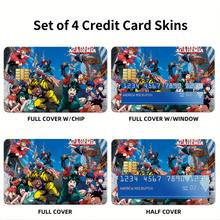 Load image into Gallery viewer, Formal Hero Academia Credit Card Skins (4-in-1 Pack)