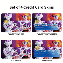 Load image into Gallery viewer, Forms of Frieza Credit Card Skins (4-in-1 Pack)
