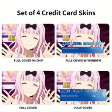 Load image into Gallery viewer, Fujiwara Chika Credit Card Skins (4-in-1 Pack)