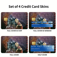 Load image into Gallery viewer, Fullmetal Alchemist-Edward & Alphonse Credit Card Skins (4-in-1 Pack)