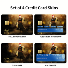 Load image into Gallery viewer, Gaara: Sand Spirit Credit Card Skins (4-in-1 Pack)