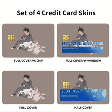 Load image into Gallery viewer, Ganta and Shiro Credit Card Skins (4-in-1 Pack)