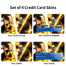 Load image into Gallery viewer, Genos and Saitama Credit Card Skins (4-in-1 Pack)
