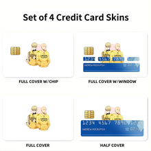 Load image into Gallery viewer, Genos and Saitama Credit Card Skins (4-in-1 Pack)