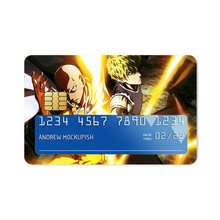 Load image into Gallery viewer, Genos and Saitama Credit Card Skins (4-in-1 Pack)