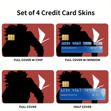 Load image into Gallery viewer, Ginti Silhouette Credit Card Skins (4-in-1 Pack)